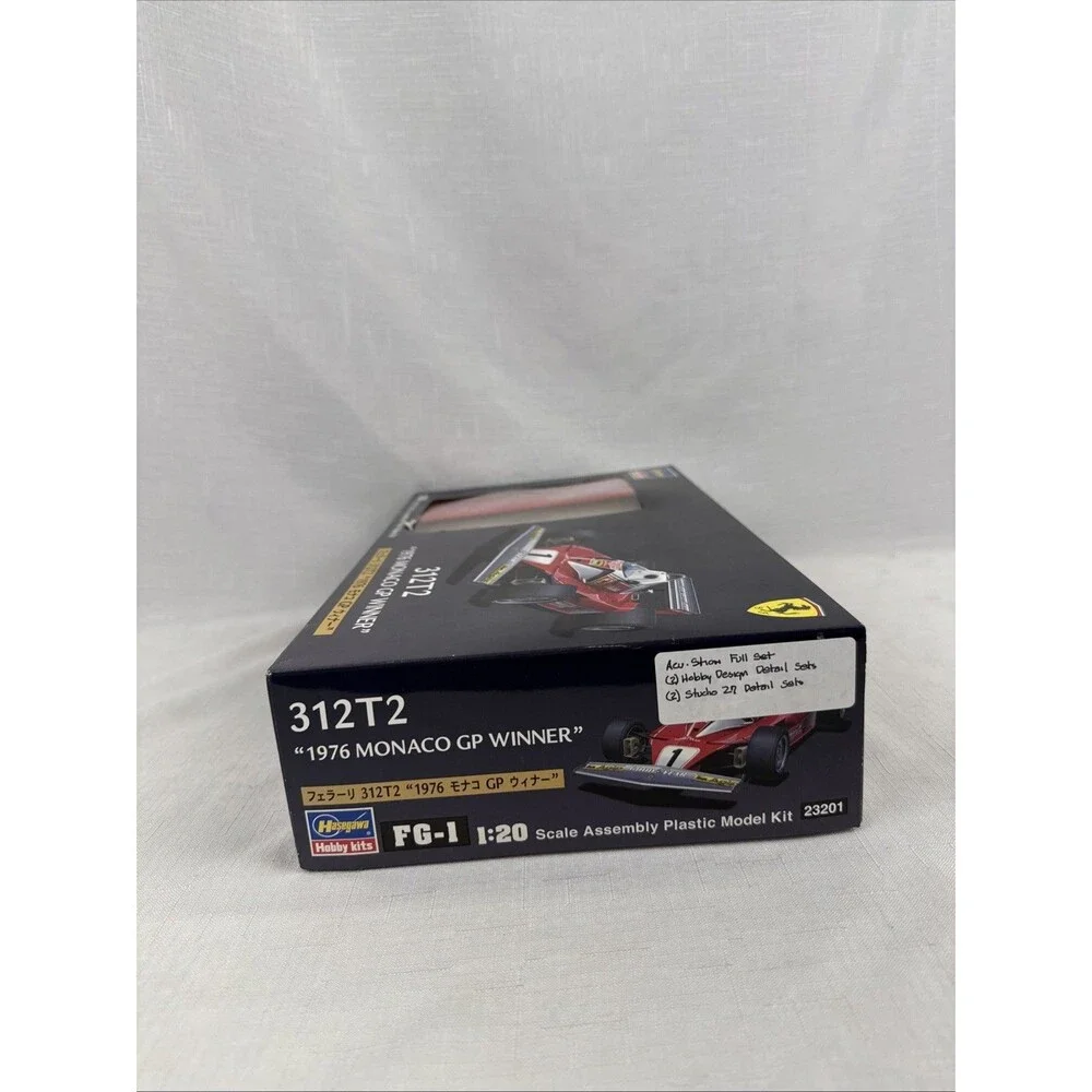 Hasegawa 1:20 1976 Ferrari 312T2 Monaco GP Winner Made in Japan w/ extra kits